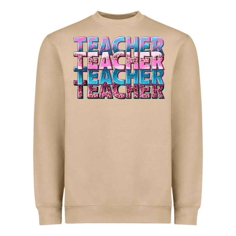 Teacher Stacked Heavyweight Sweatshirt by NancyCooperArtShop | Teevron