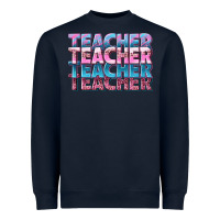 Navy teacher stacked Heavyweight Sweatshirt - NancyCooperArtShop