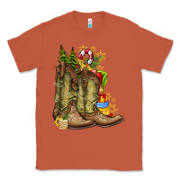 Copper Christmas Boots Classic Tee - CowhideDigitalArt