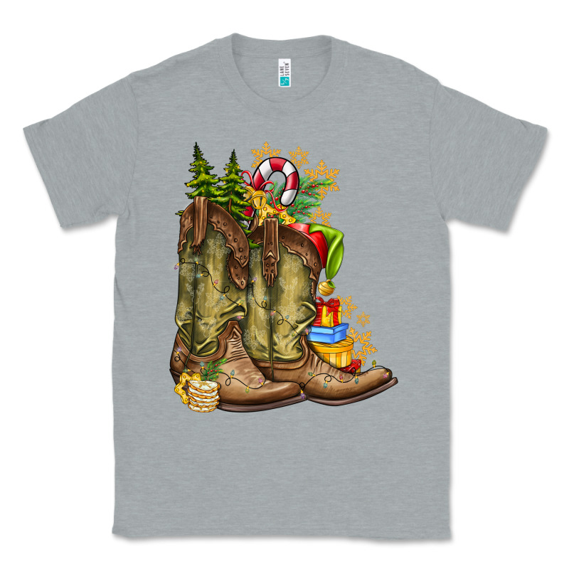 Christmas Boots Classic Tee by CowhideDigitalArt | Teevron