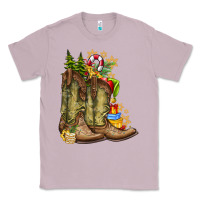 Lilac Christmas Boots Classic Tee - CowhideDigitalArt