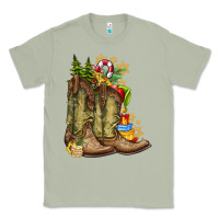 Matcha Christmas Boots Classic Tee - CowhideDigitalArt