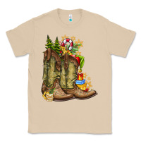 Mushroom Christmas Boots Classic Tee - CowhideDigitalArt