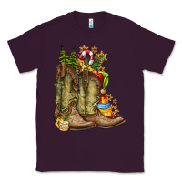 Plum Christmas Boots Classic Tee - CowhideDigitalArt