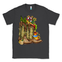 Smoke Christmas Boots Classic Tee - CowhideDigitalArt