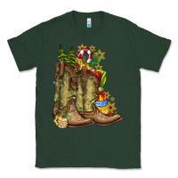 Sports Green Christmas Boots Classic Tee - CowhideDigitalArt