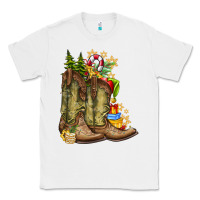 White Christmas Boots Classic Tee - CowhideDigitalArt