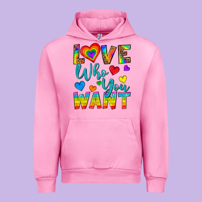 Western Love Who You Want Urban Hoodie Designed By Bundleandbundleshop