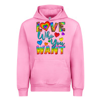 Fuchsia Pink Western Love Who You Want Urban Hoodie - BundleAndBundleShop