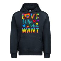 Navy Western Love Who You Want Urban Hoodie - BundleAndBundleShop