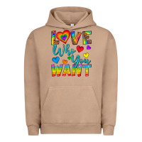 Pigment Burro Western Love Who You Want Urban Hoodie - BundleAndBundleShop