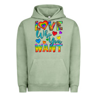 Pigment Oil Green Western Love Who You Want Urban Hoodie - BundleAndBundleShop