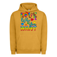 Pigment Peanut Butter Western Love Who You Want Urban Hoodie - BundleAndBundleShop