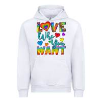 White Western Love Who You Want Urban Hoodie - BundleAndBundleShop