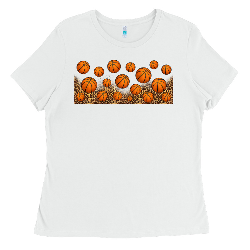 Leopard Basketball 16oz Libbey Glass Ladies Tee by HRA Design Shop | Teevron