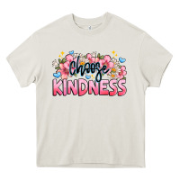 Cream Choose kindness Heavy Core Tee - JahusDesignShop