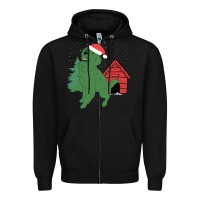 Black Christmas Dog Zipper Hoodie - Bettercallsaul