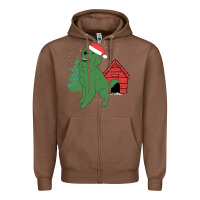 Chestnut Christmas Dog Zipper Hoodie - Bettercallsaul