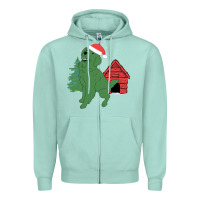 Seafoam Christmas Dog Zipper Hoodie - Bettercallsaul