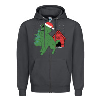 Smoke Christmas Dog Zipper Hoodie - Bettercallsaul