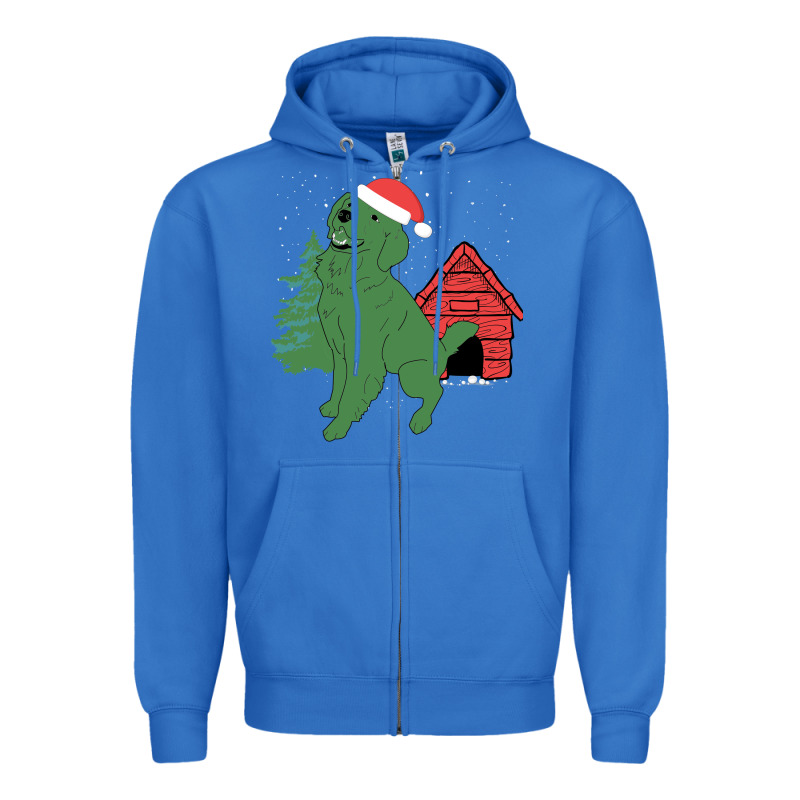 Christmas Dog Zipper Hoodie by Bettercallsaul | Teevron