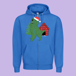 Christmas Dog Zipper Hoodie Designed By Bettercallsaul