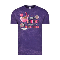 Cloud Purple even cupid needs a margarita Vintage Tee - MaliasSmallBusiness