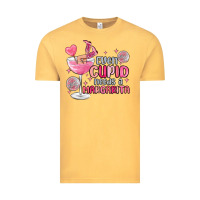 Vintage Mustard even cupid needs a margarita Vintage Tee - MaliasSmallBusiness