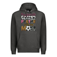 Charcoal Heather my favorite soccer player calls me mom Premium Hoodie - CowGirlArtShop