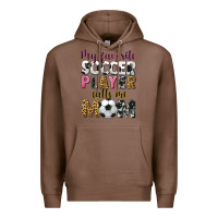 Chestnut my favorite soccer player calls me mom Premium Hoodie - CowGirlArtShop