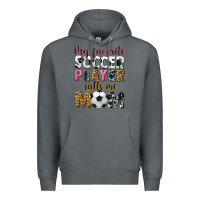 Rock my favorite soccer player calls me mom Premium Hoodie - CowGirlArtShop