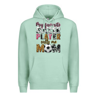 Seafoam my favorite soccer player calls me mom Premium Hoodie - CowGirlArtShop