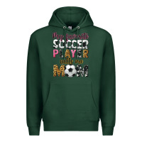 Sports Green my favorite soccer player calls me mom Premium Hoodie - CowGirlArtShop
