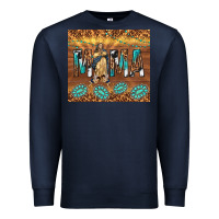 Navy our lady of guadalupe Premium Sweatshirt - TumblerDesignByShophia