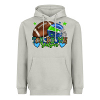 Moon Dust Touchdown season American football green and blue Heavyweight Hoodie - HowdyJamesFarm