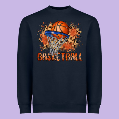 Custom Name Basketball Heavyweight Sweatshirt Designed By Maliassmallbusiness