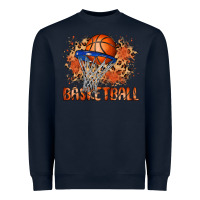 Navy custom name basketball Heavyweight Sweatshirt - MaliasSmallBusiness