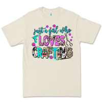 Bone just a girl who loves crafting Premium Tee - AdoDesignShop