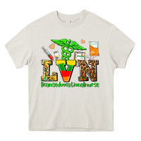 Cream lvn juneteenth licensed vocational nurse with croc Heavy Core Tee - AdoDesignShop