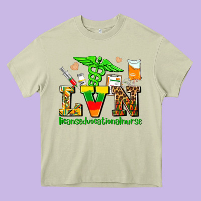Lvn Juneteenth Licensed Vocational Nurse With Croc Heavy Core Tee Designed By Adodesignshop