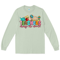 Matcha teacher change the world Long Sleeve Tee - MaliasSmallBusiness