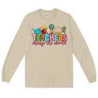 Mushroom teacher change the world Long Sleeve Tee - MaliasSmallBusiness