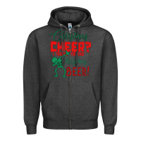 Charcoal Heather Christmas Cheer I Thought You Said Christmas Beer Zipper Hoodie - Bettercallsaul