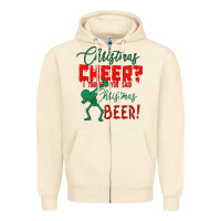 Sandshell Christmas Cheer I Thought You Said Christmas Beer Zipper Hoodie - Bettercallsaul