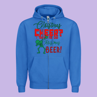 Christmas Cheer I Thought You Said Christmas Beer Zipper Hoodie Designed By Bettercallsaul