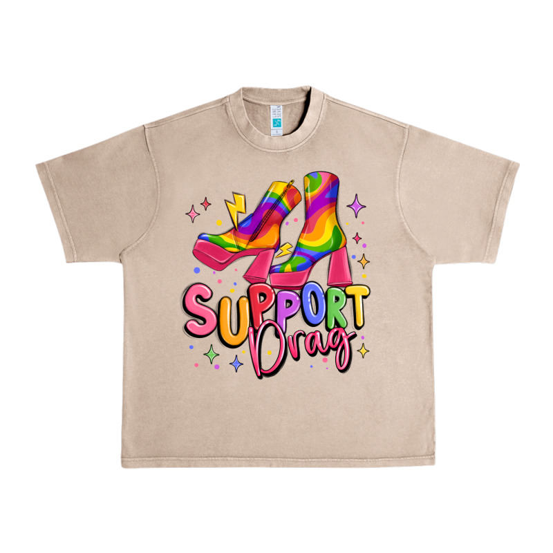 Support Drag Pride Urban Heavy Tee by MaliasSmallBusiness | Teevron