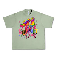 Oil Green support drag pride Urban Heavy Tee - MaliasSmallBusiness
