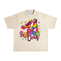 Sandshell support drag pride Urban Heavy Tee - MaliasSmallBusiness