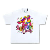 White support drag pride Urban Heavy Tee - MaliasSmallBusiness