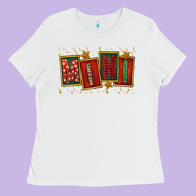 Mini Christmas Ladies Tee Designed By Fadigitalartstudio